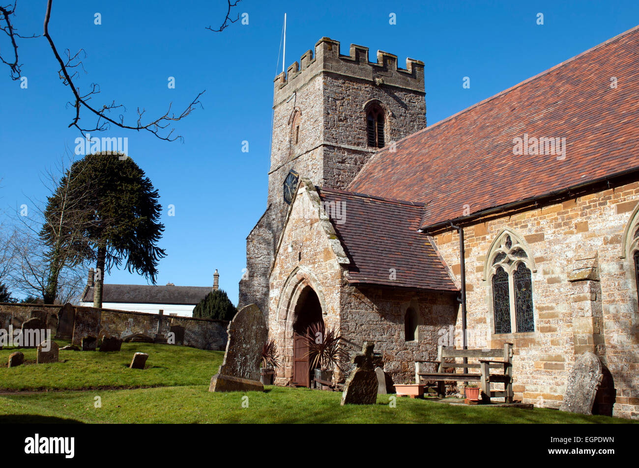 St. John the Baptist Church, Hellidon, Northamptonshire, England, UK Stock Photo