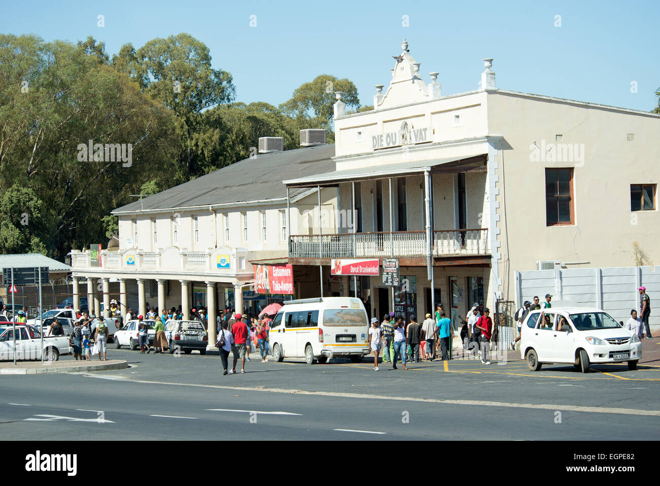 Town centre of Malmesbury in the Swartland region South Africa Stock Photo