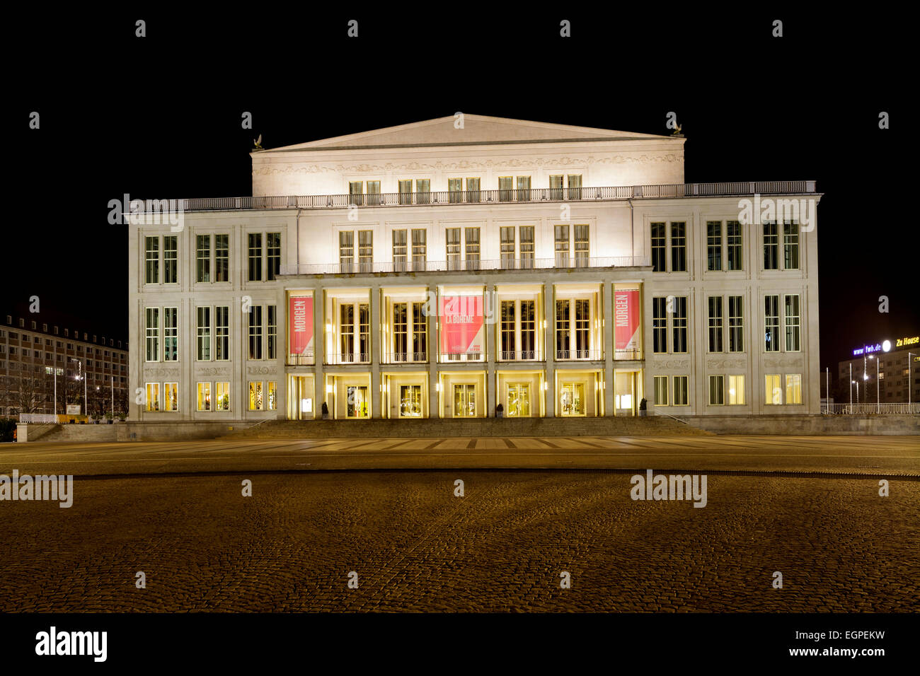 Opera House, Leipzig, Saxony, Germany Stock Photo Alamy