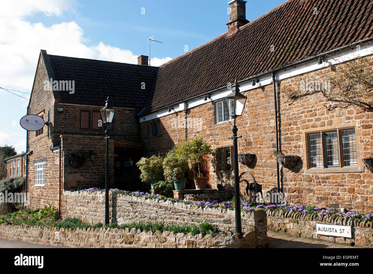 The Butchers Arms restaurant, Priors Hardwick, Warwickshire, England