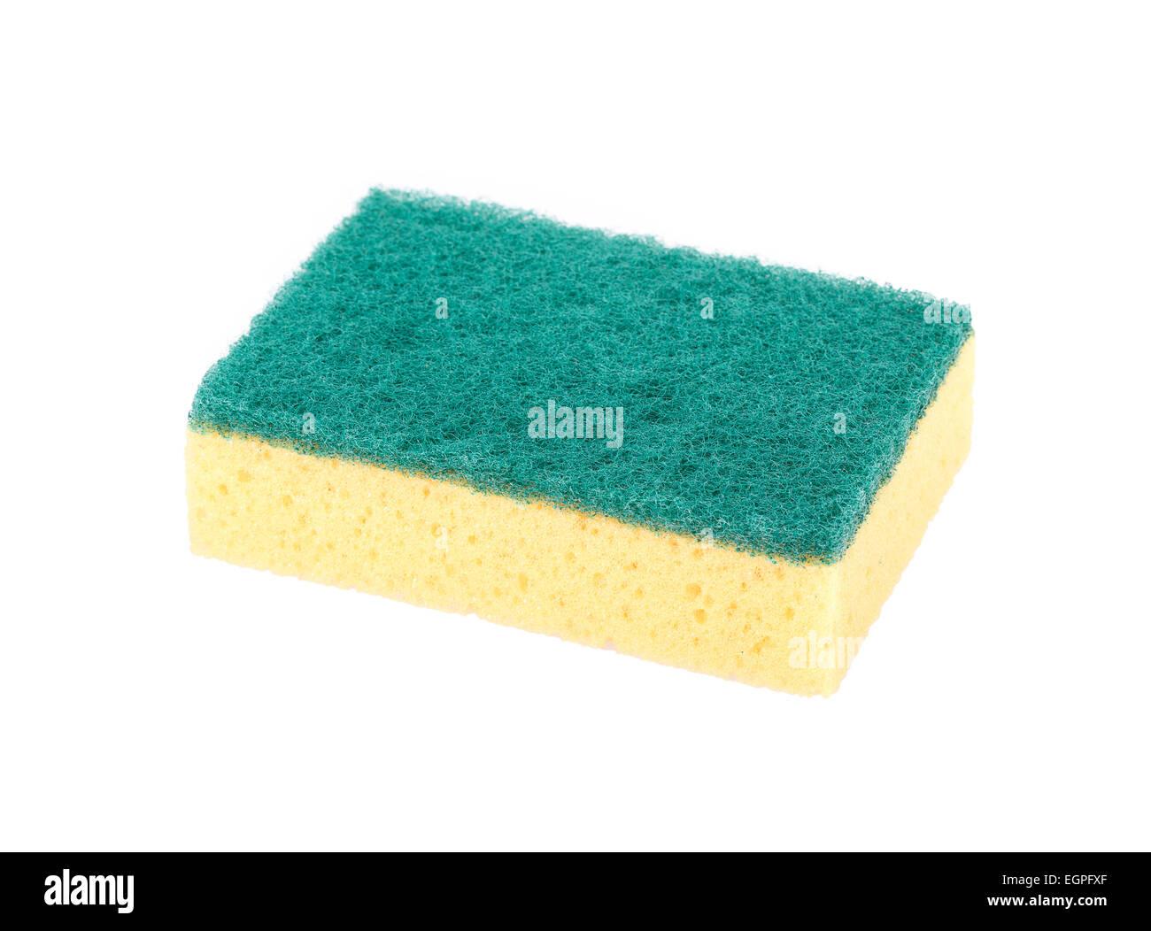 kitchen sponges isolated on white background Stock Photo