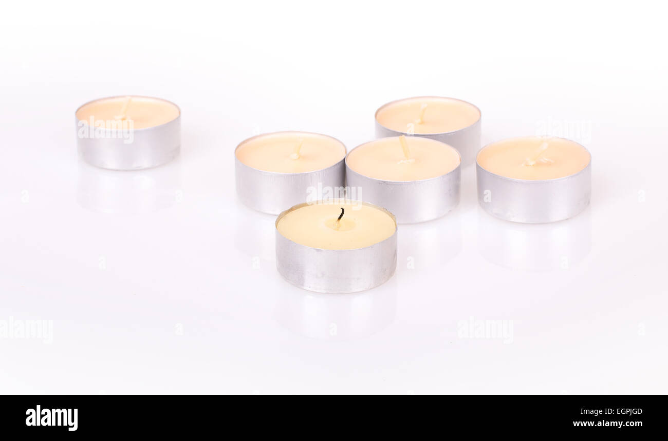 candle isolated on white background Stock Photo - Alamy