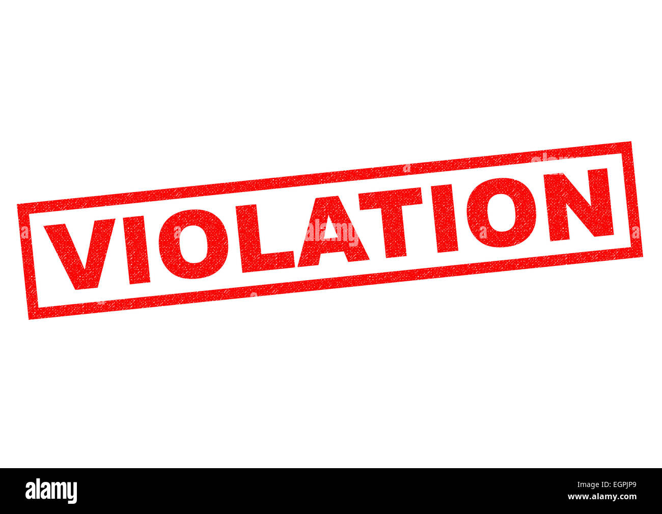 VIOLATION red Rubber Stamp over a white background. Stock Photo