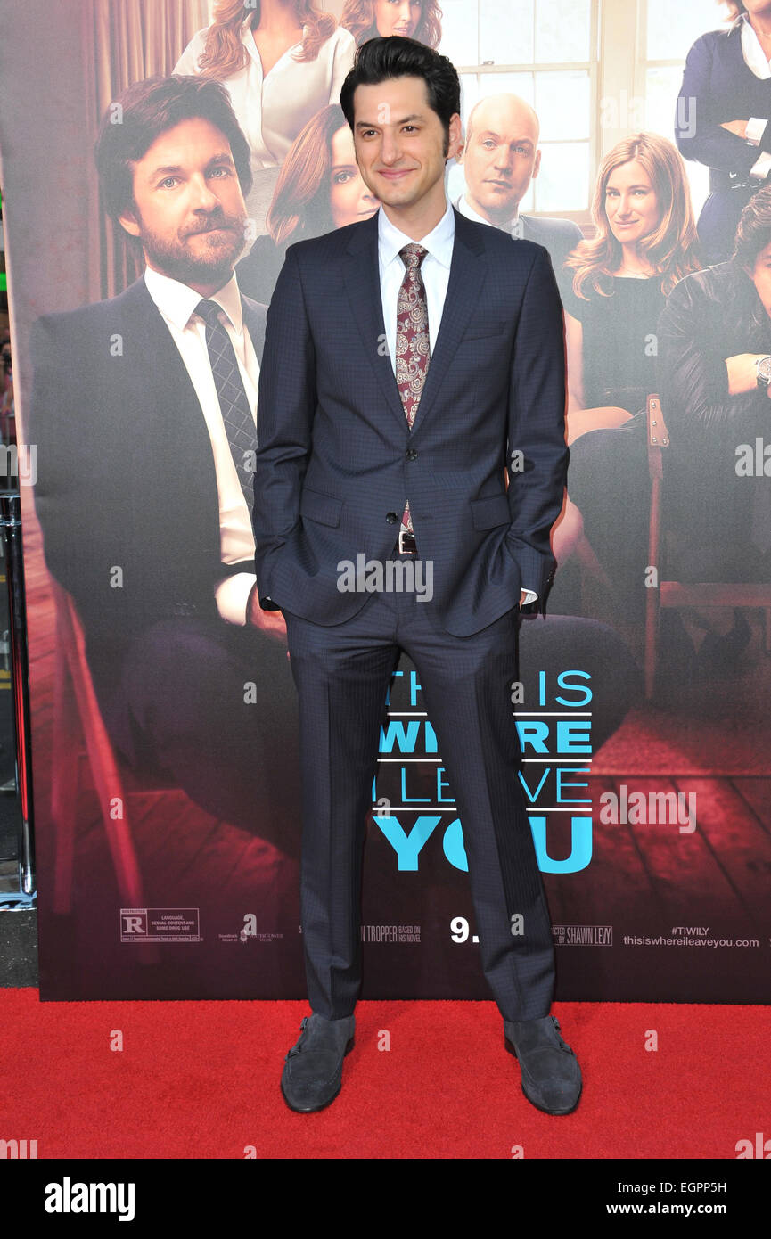 LOS ANGELES, CA SEPTEMBER 15, 2014 Ben Schwartz at the Los Angeles premiere of his movie