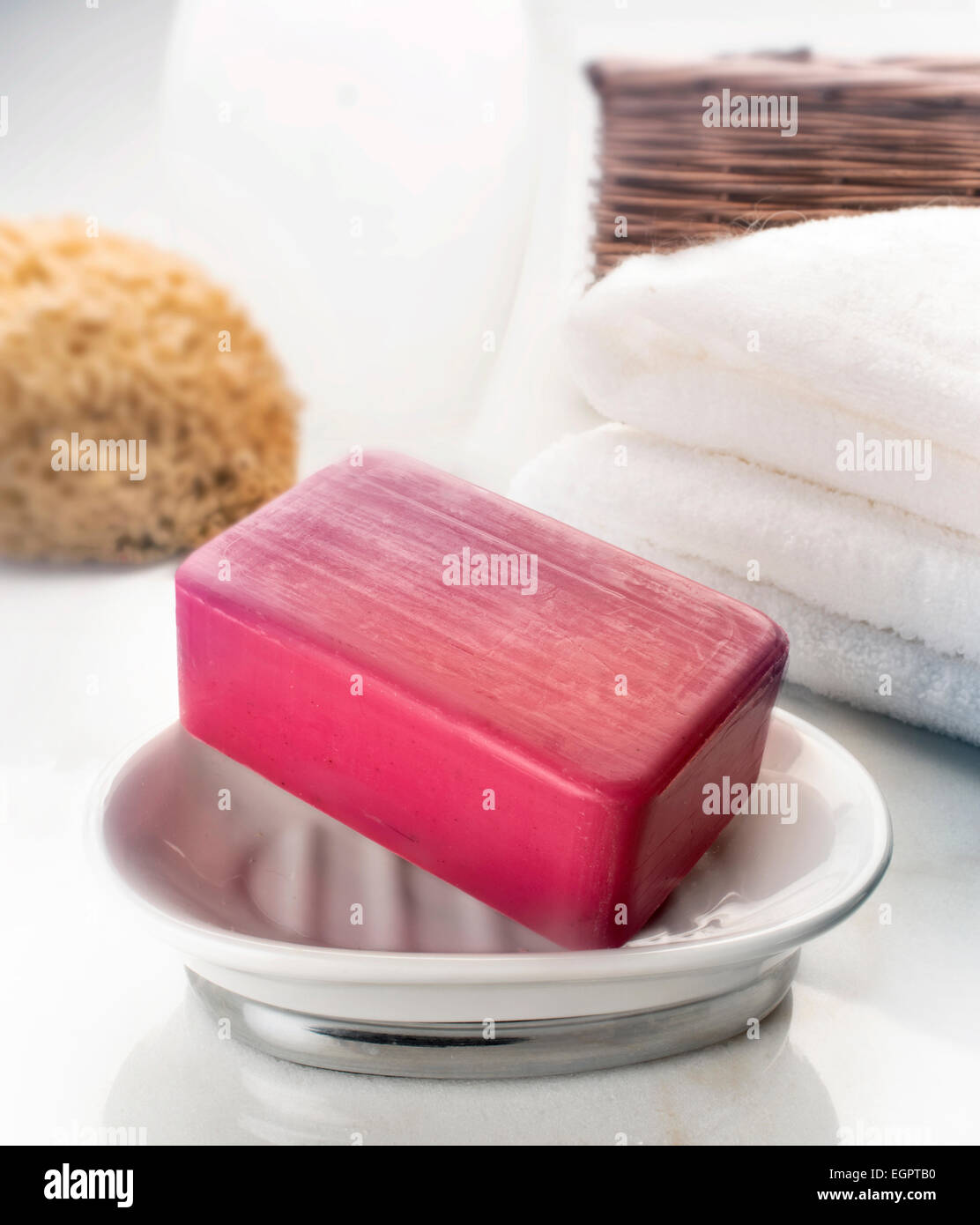 soap bar bathroom Stock Photo
