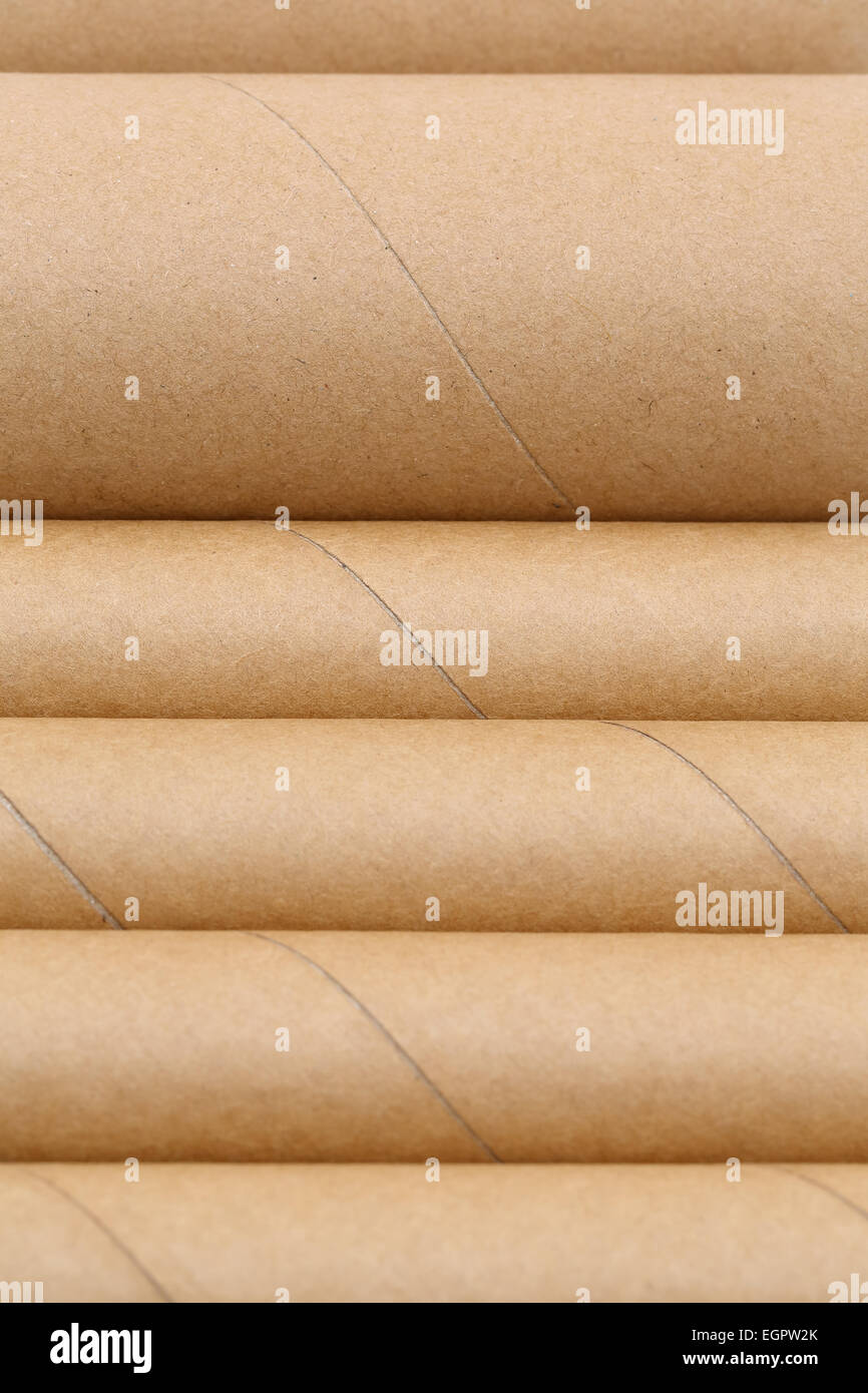 Row of Cardboard  on a white background Stock Photo
