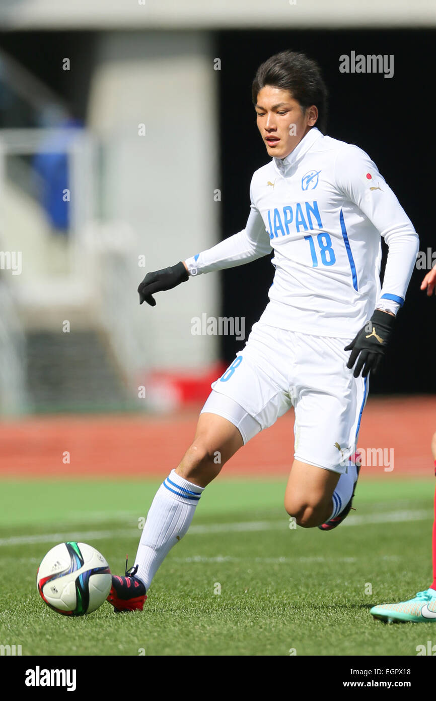Kanagawa, Japan. 28th Feb, 2015. Kazunari Ichimi (High school selection