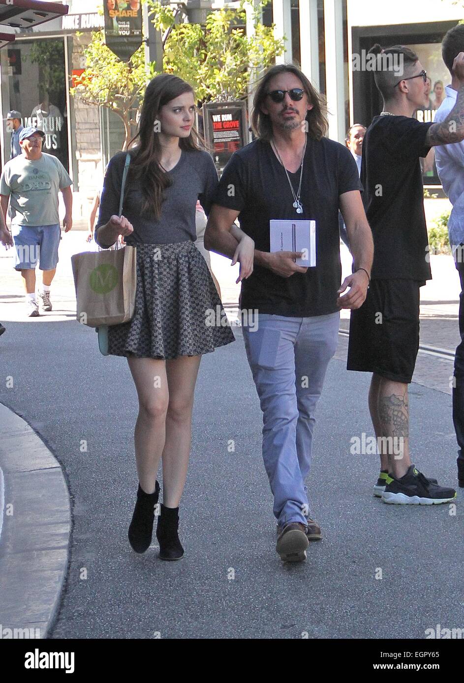 Lukas Haas shopping with his girlfriend at The Grove Featuring: Lukas Haas Where: Los Angeles, California, United States When: 26 Aug 2014 Stock Photo