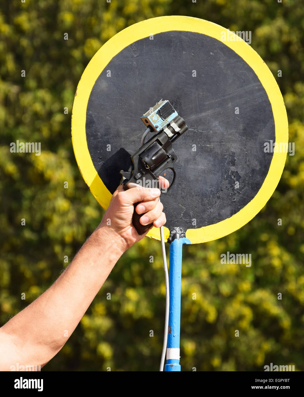 Starting gun at the running race Stock Photo Alamy