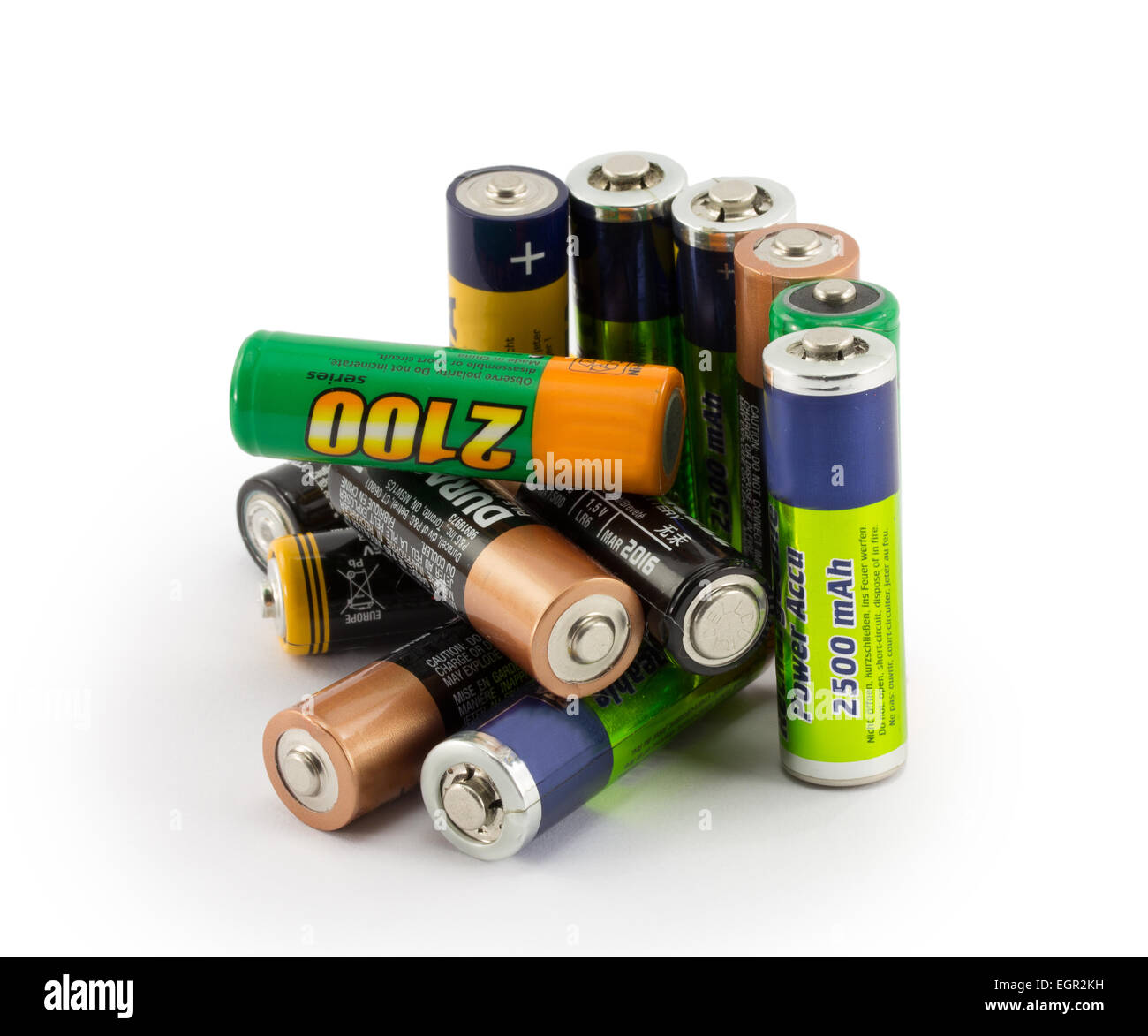 batteries isolated on white background Stock Photo Alamy