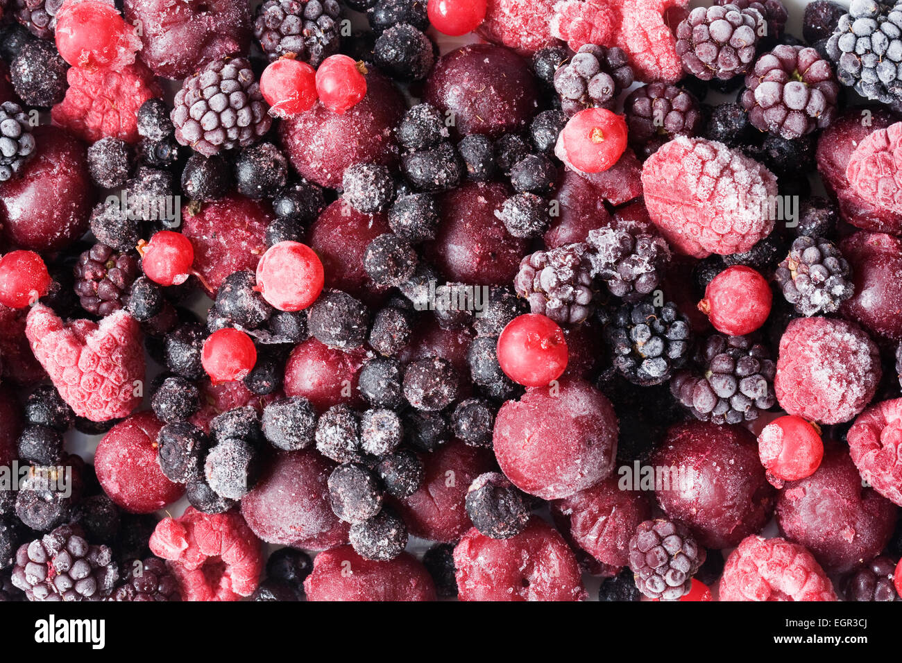 Frozen mixed berries. Stock Photo