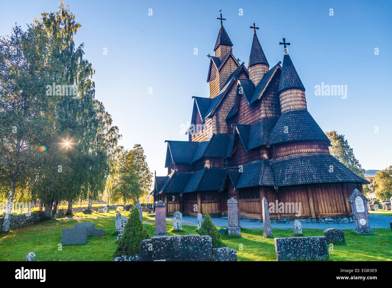 Heddal stave church Stock Photo - Alamy