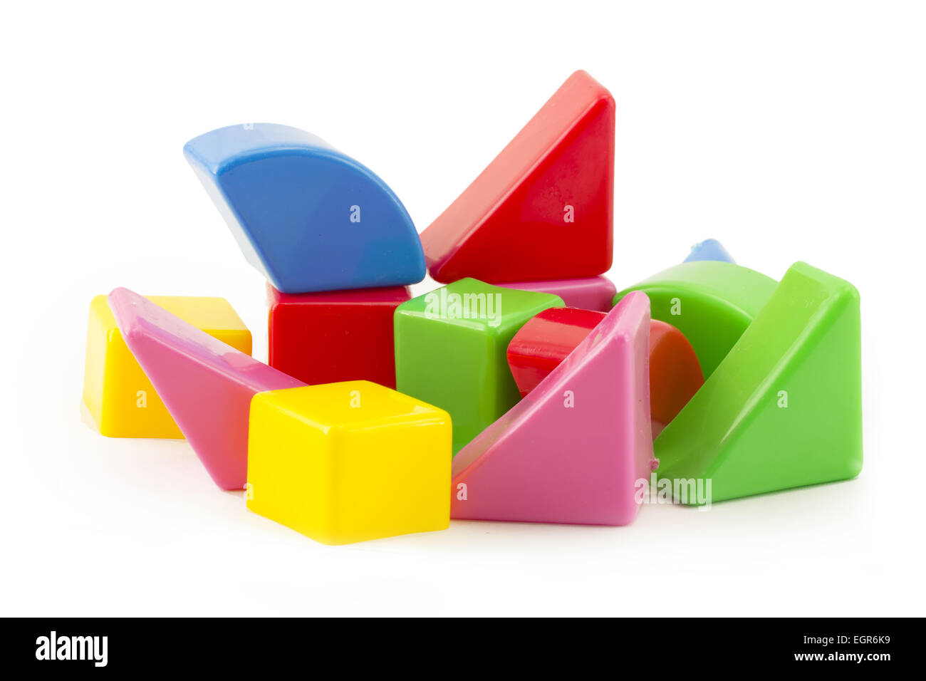 baby toy blocks isolated on white background Stock Photo - Alamy