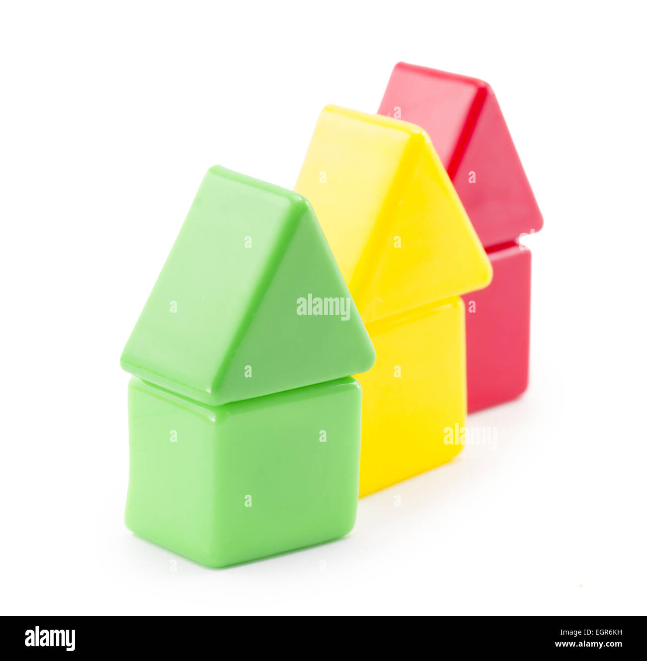 baby toy blocks isolated on white background Stock Photo - Alamy