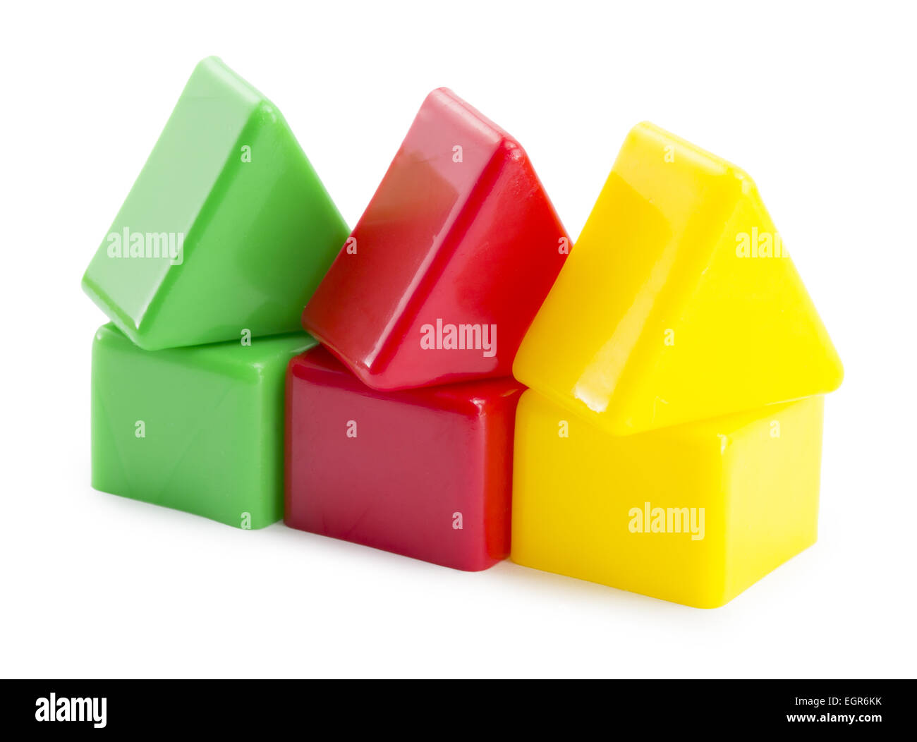 baby toy blocks isolated on white background Stock Photo - Alamy