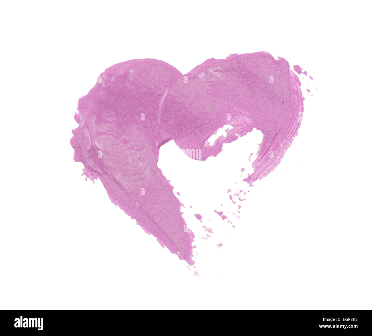 painted brush strokes of paint heart Stock Photo Alamy