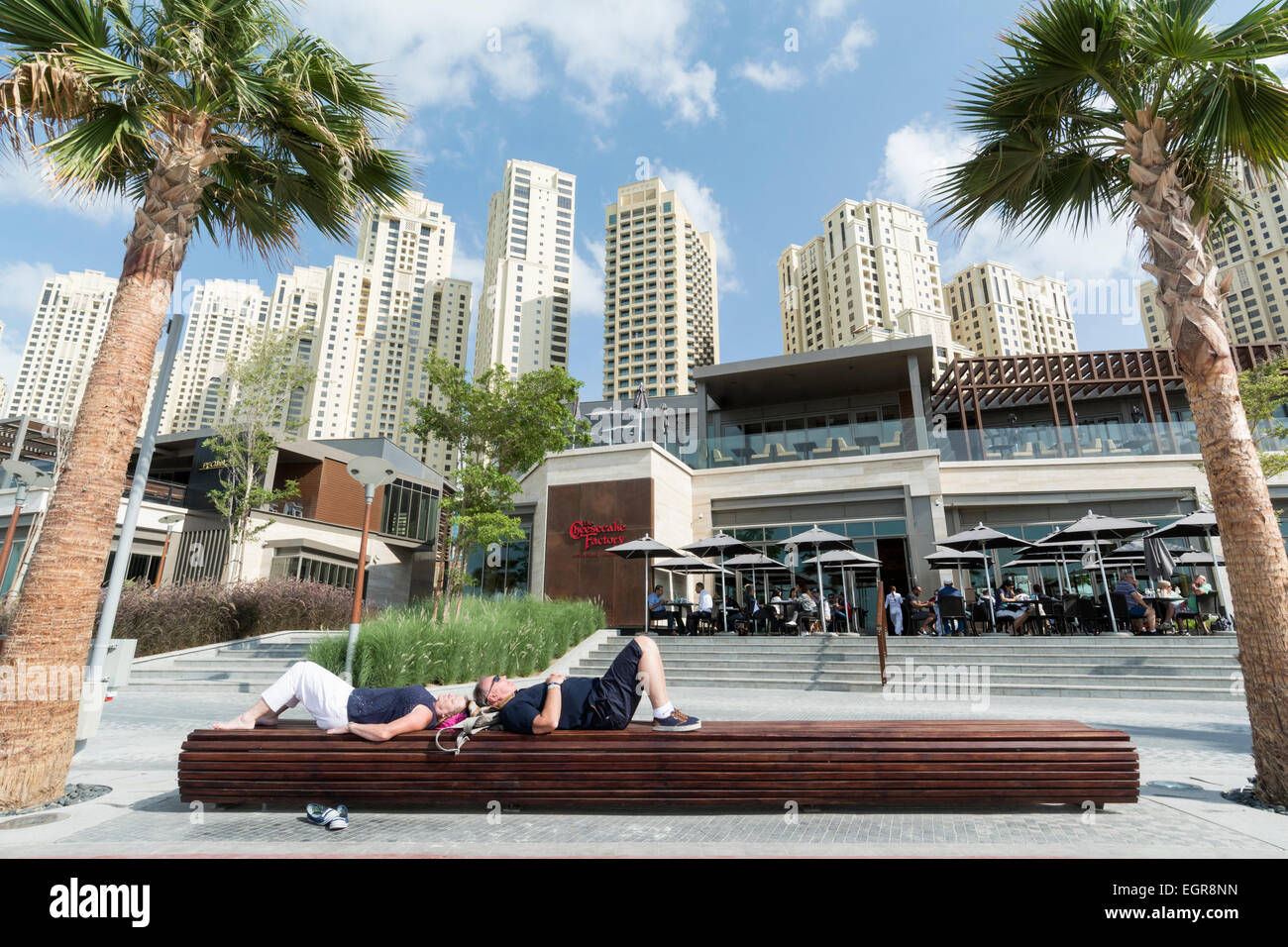 The Beach retail development in Jumeirah Beach Resort (JBR )Dubai UAE Stock Photo