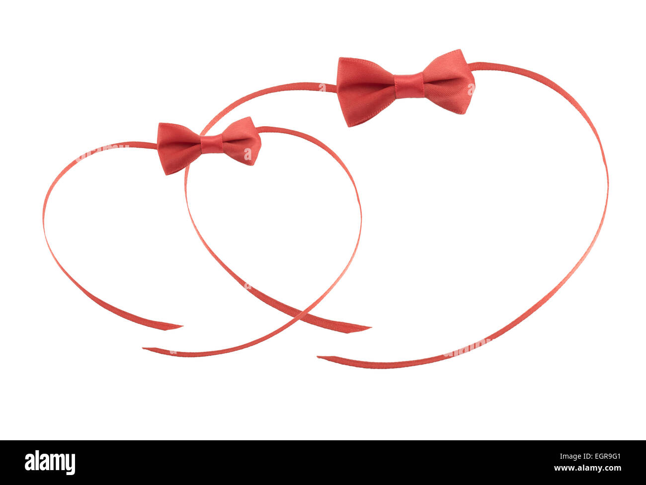 bow ribbon isolated on white background Stock Photo - Alamy