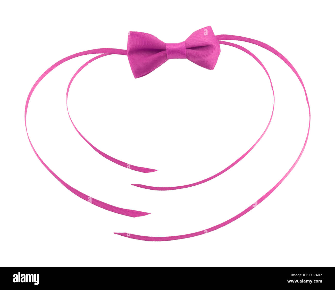 bow ribbon isolated on white background Stock Photo - Alamy