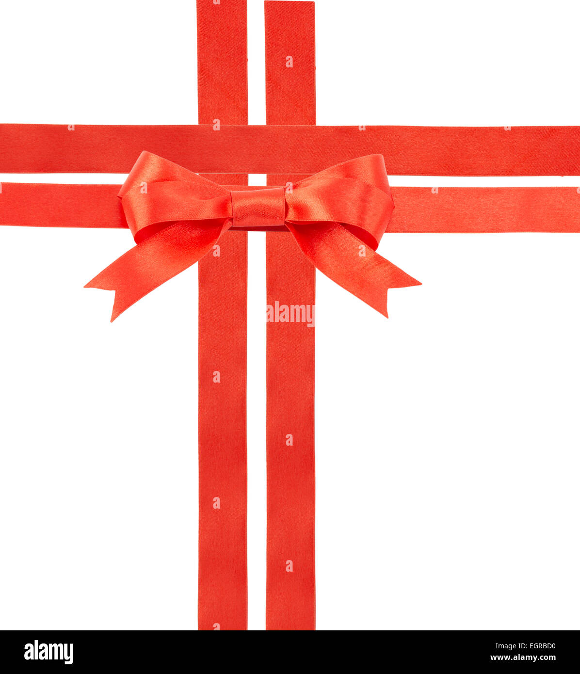 satin ribbon with a bow isolated on white background Stock Photo - Alamy