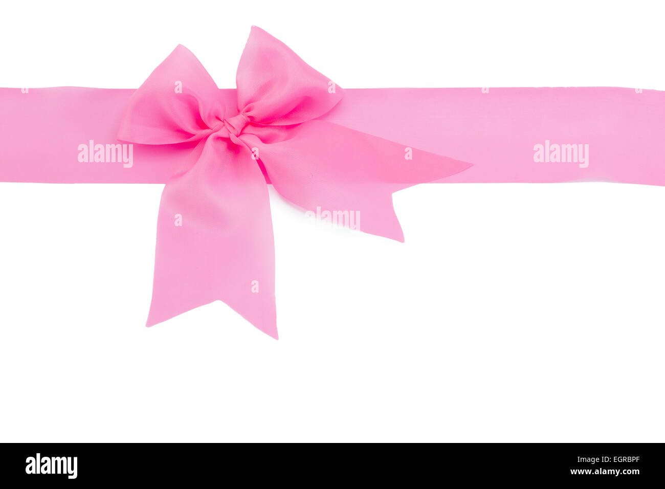 ribbon bow isolated on white background Stock Photo