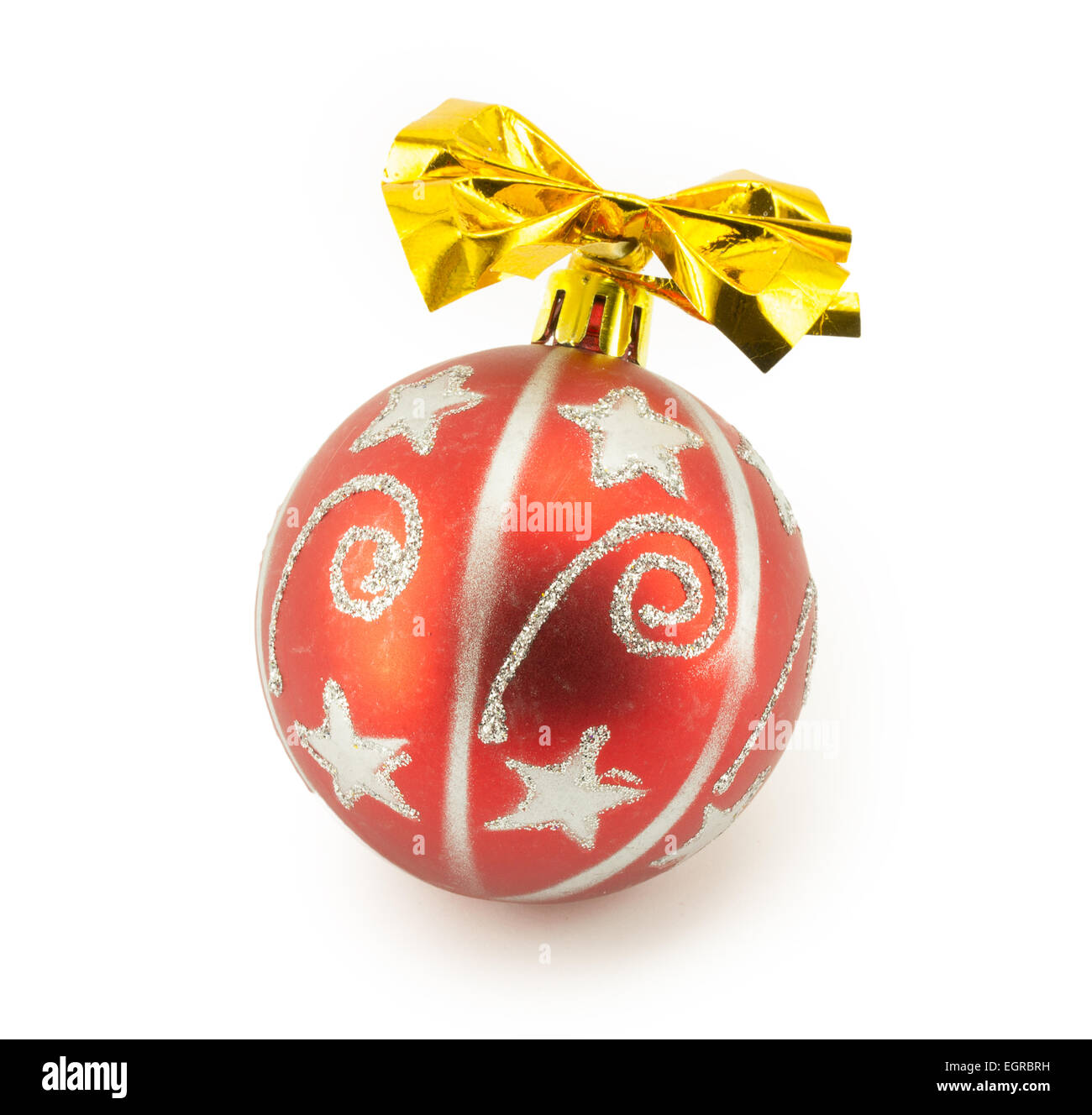 Christmas ball isolated on white background Stock Photo - Alamy