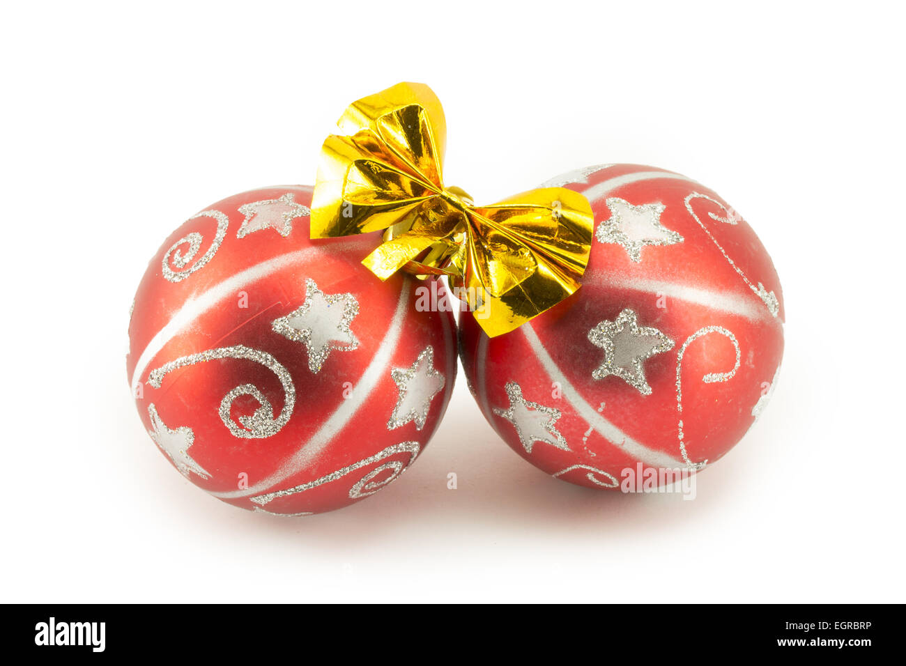 Christmas ball isolated on white background Stock Photo - Alamy