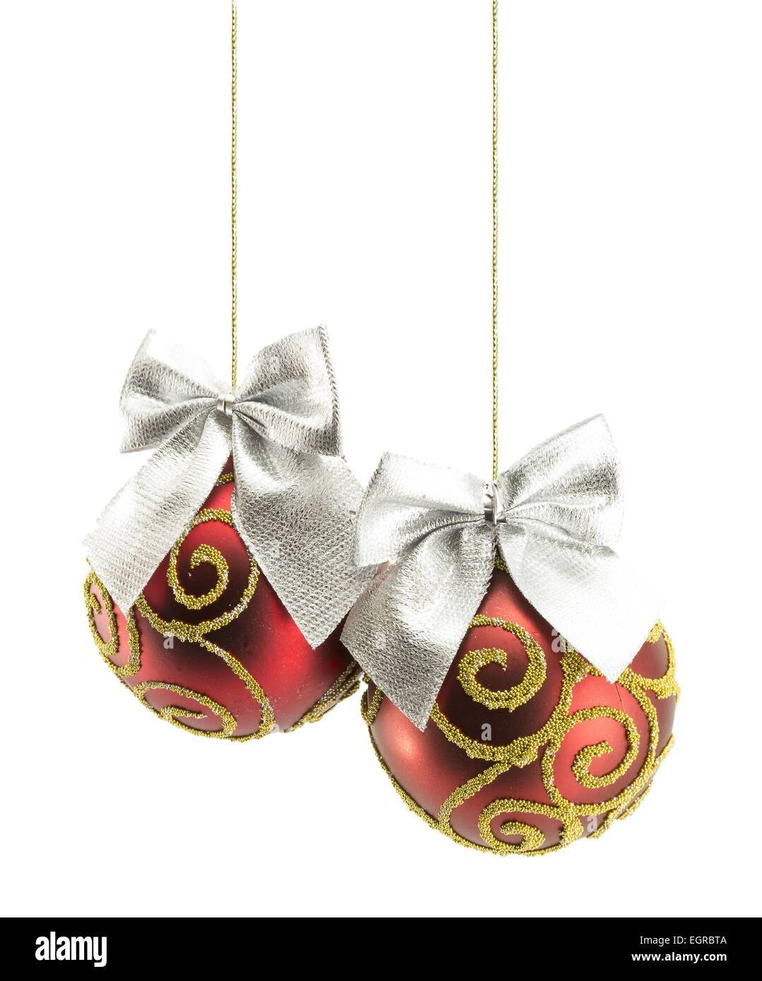 Christmas ball isolated on white background Stock Photo - Alamy