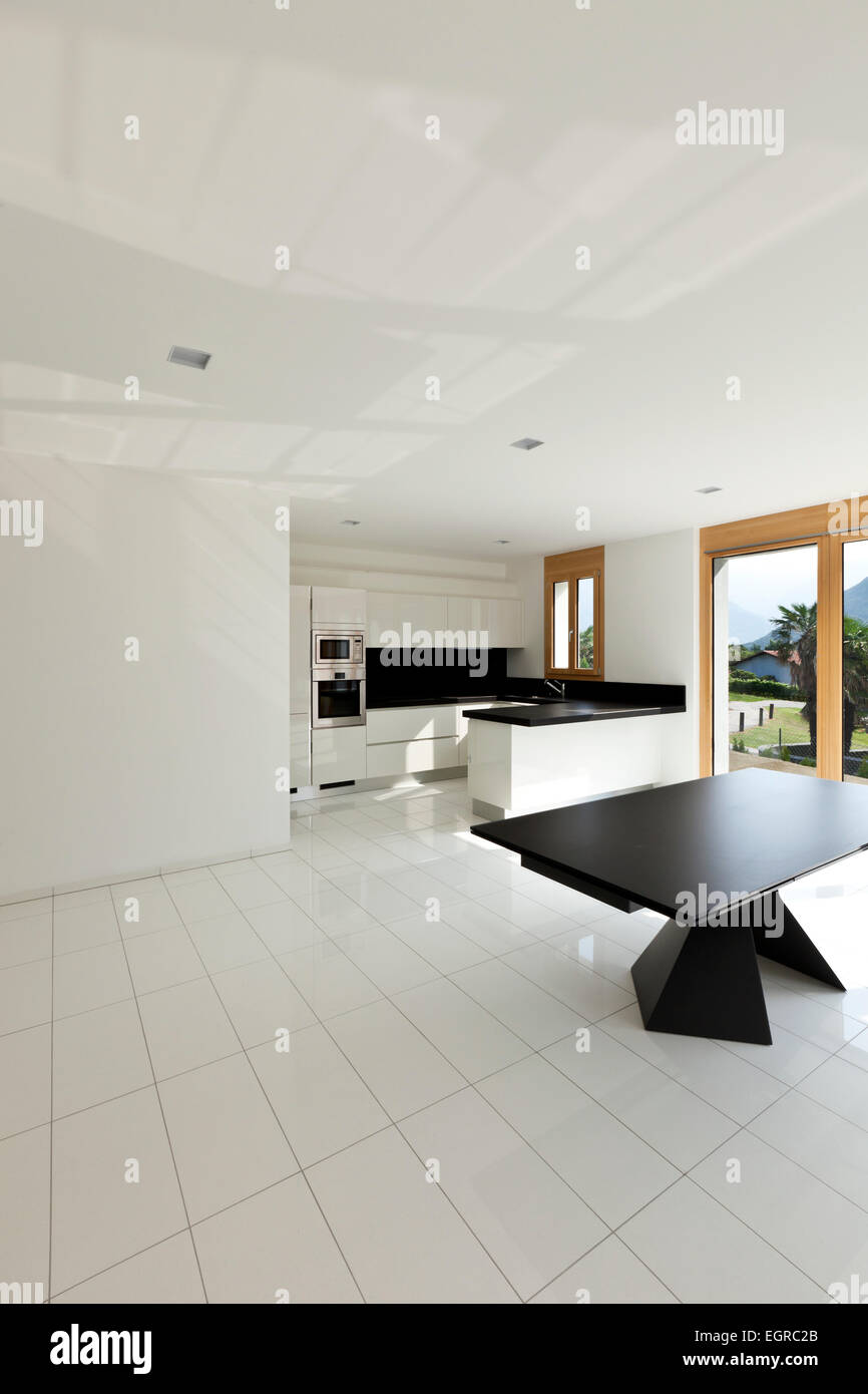 interior home, new kitchen, open space Stock Photo - Alamy