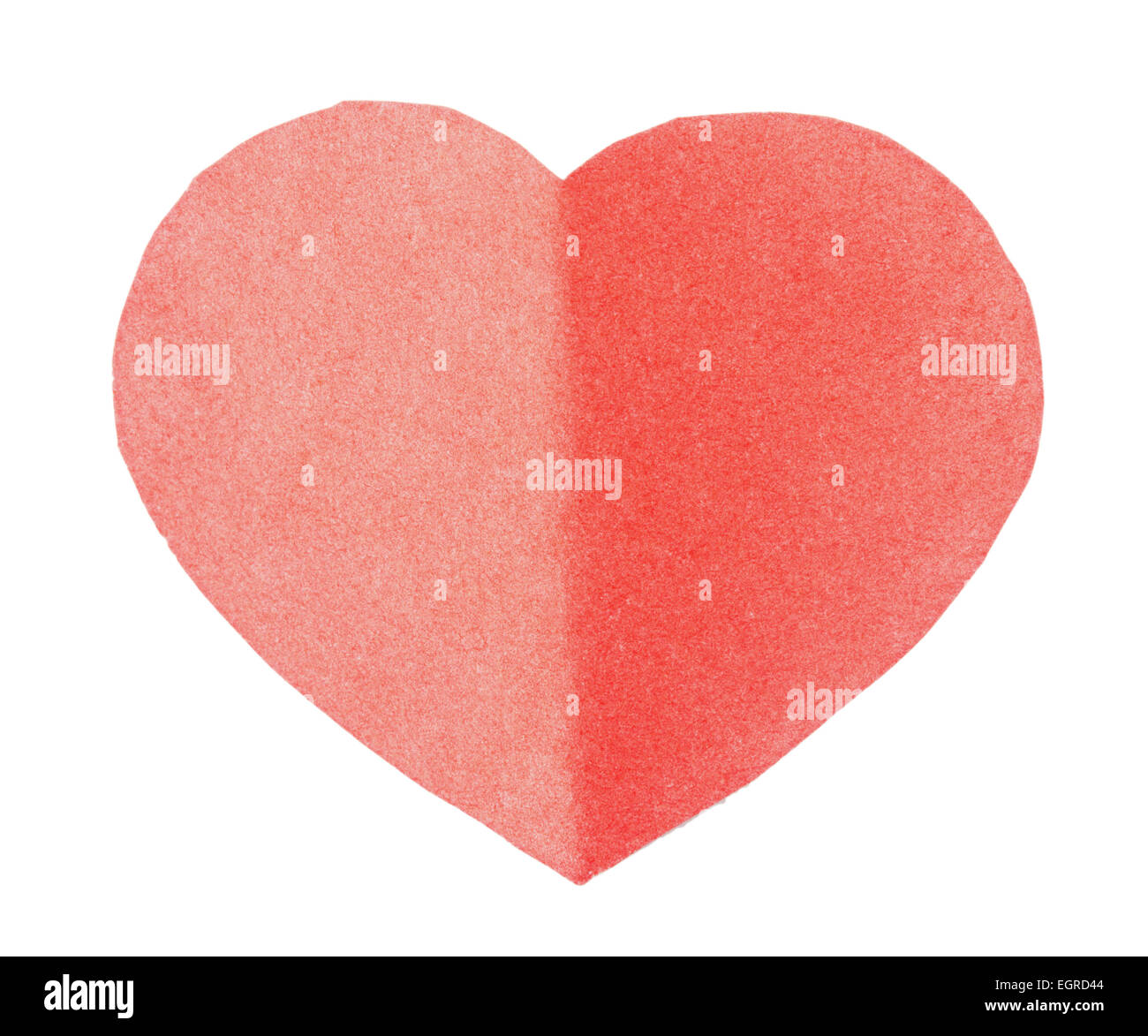red heart on a white background Stock Photo - Alamy