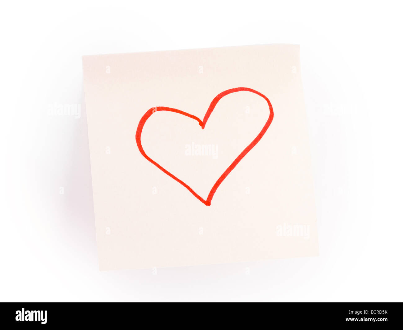 red heart on a white background Stock Photo - Alamy