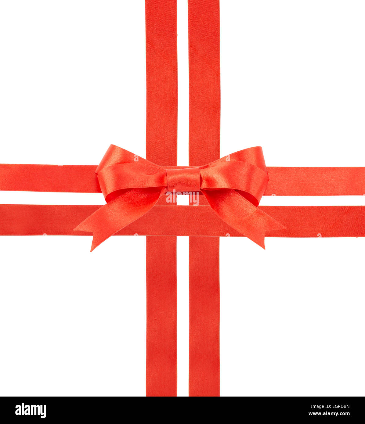 satin ribbon with a bow isolated on white background Stock Photo - Alamy