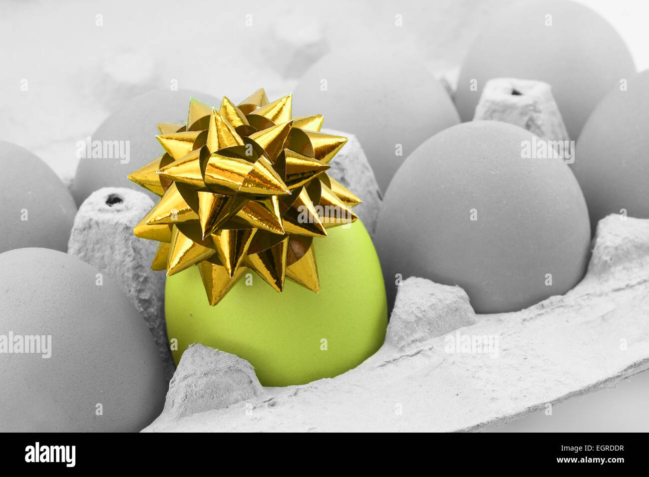 colored egg with bow Stock Photo - Alamy