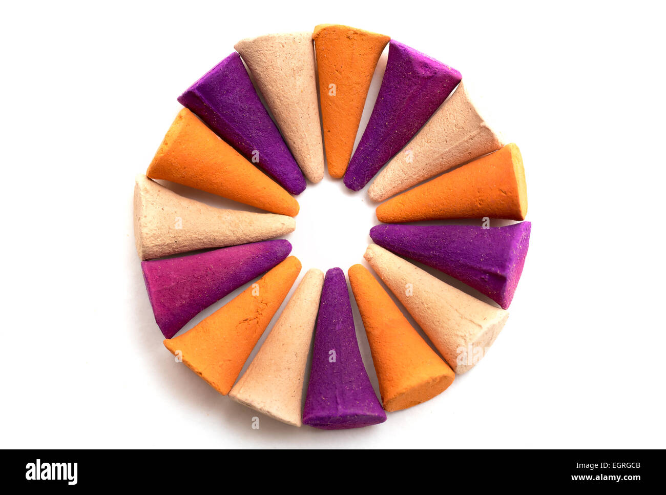 Colorful incense cones Stock Photo Alamy