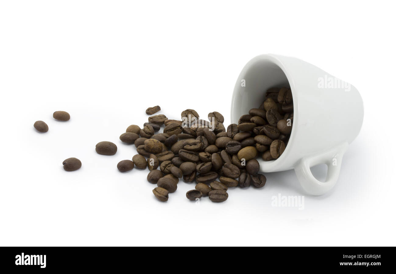 cup of coffee isolated on white background Stock Photo - Alamy