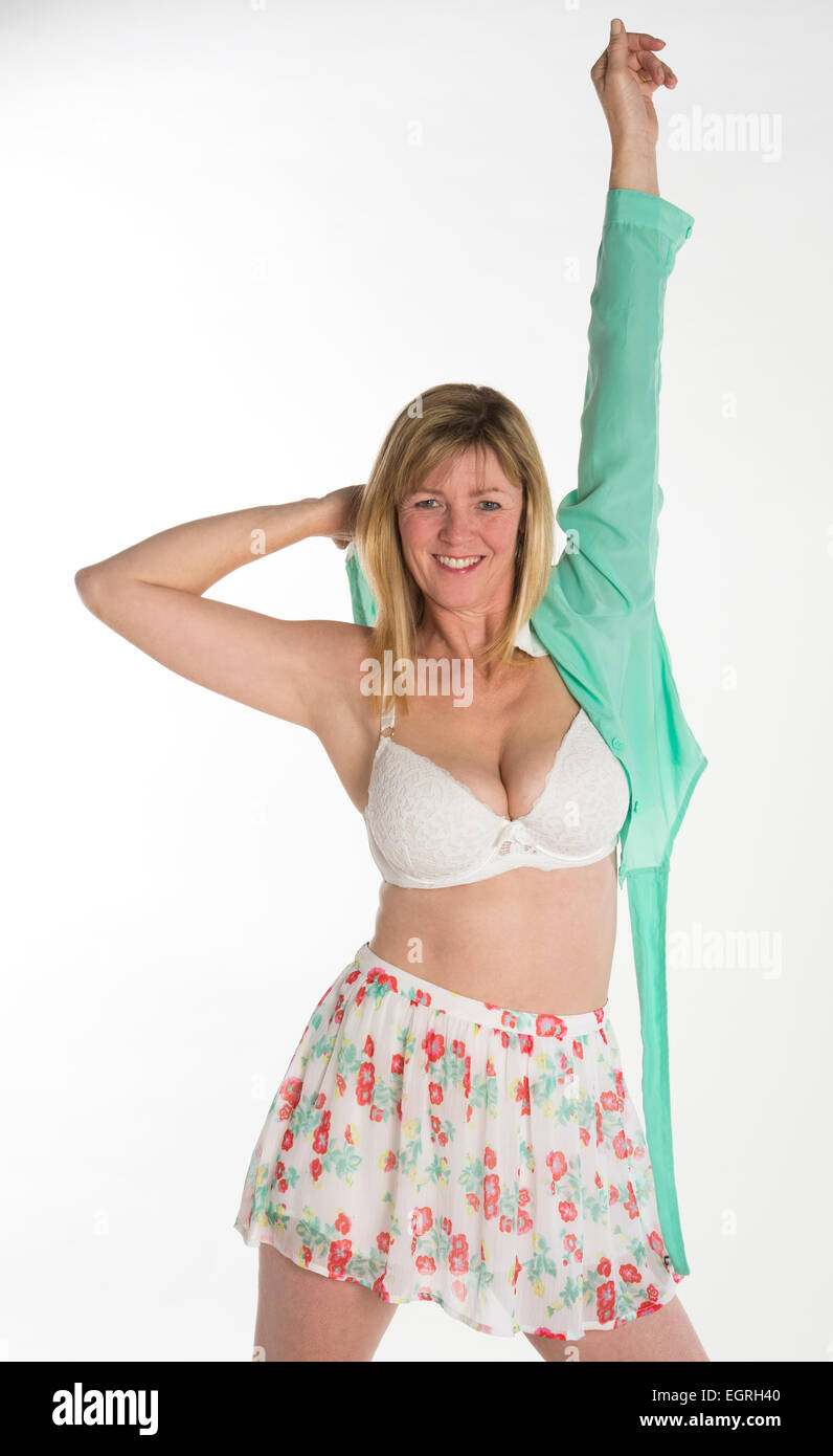 Putting on a bra hi-res stock photography and images - Alamy