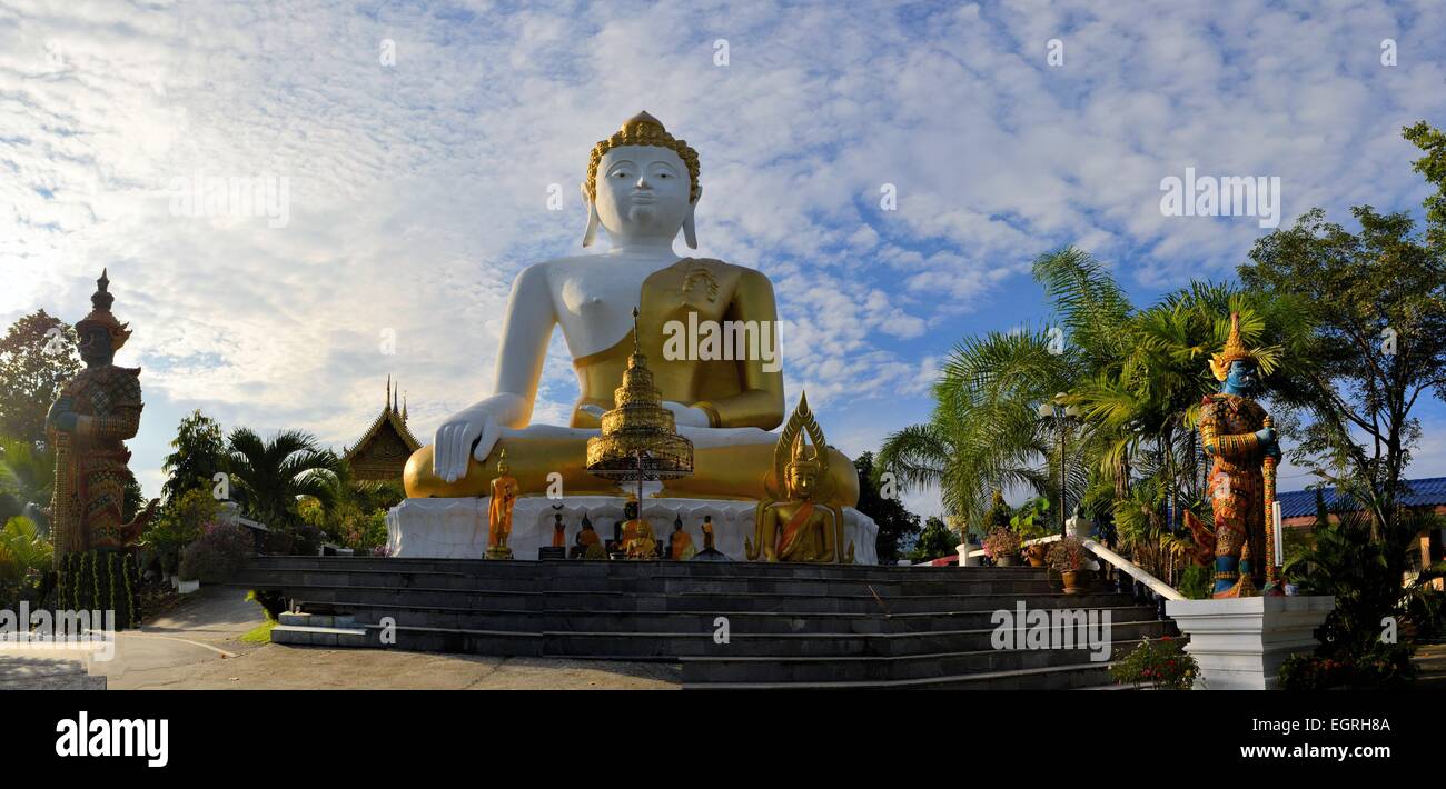 Sitting Buddha statue in Northern Thailand Stock Photo