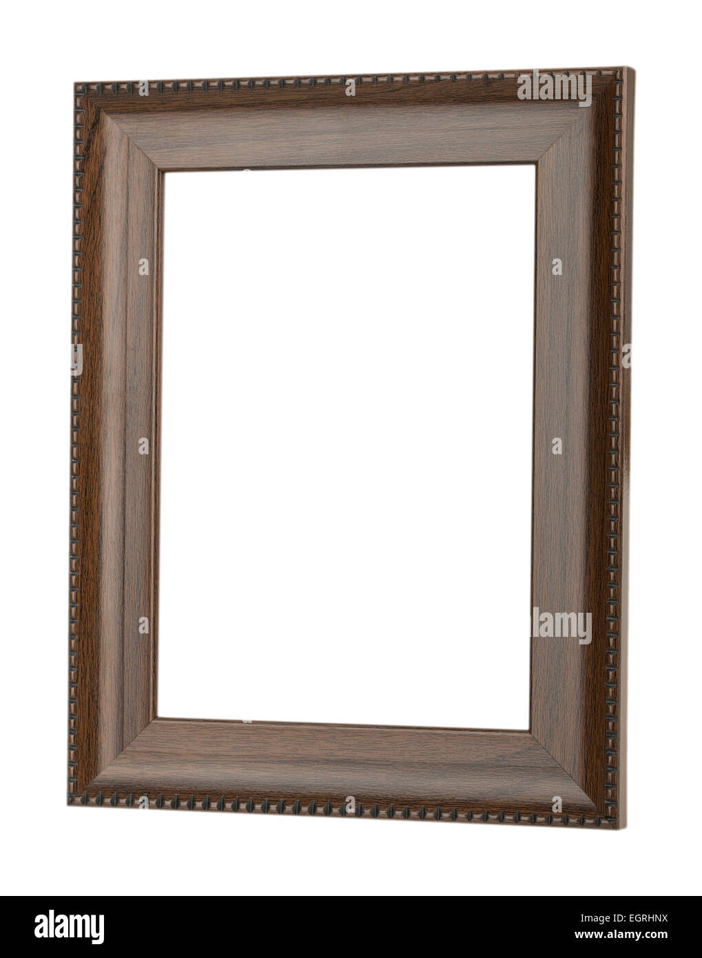 wooden picture frame isolated on white Stock Photo - Alamy