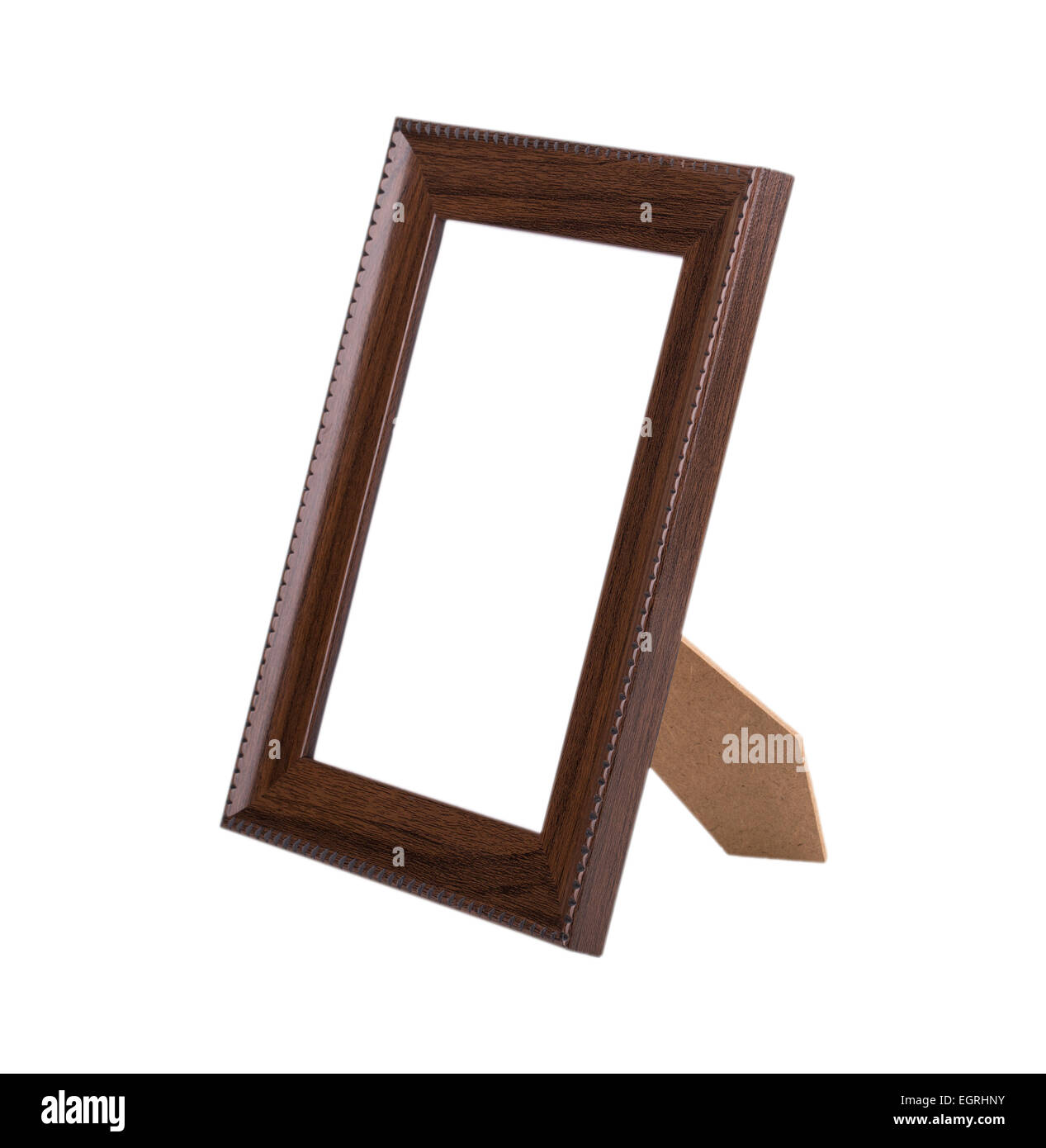wooden picture frame isolated on white Stock Photo - Alamy