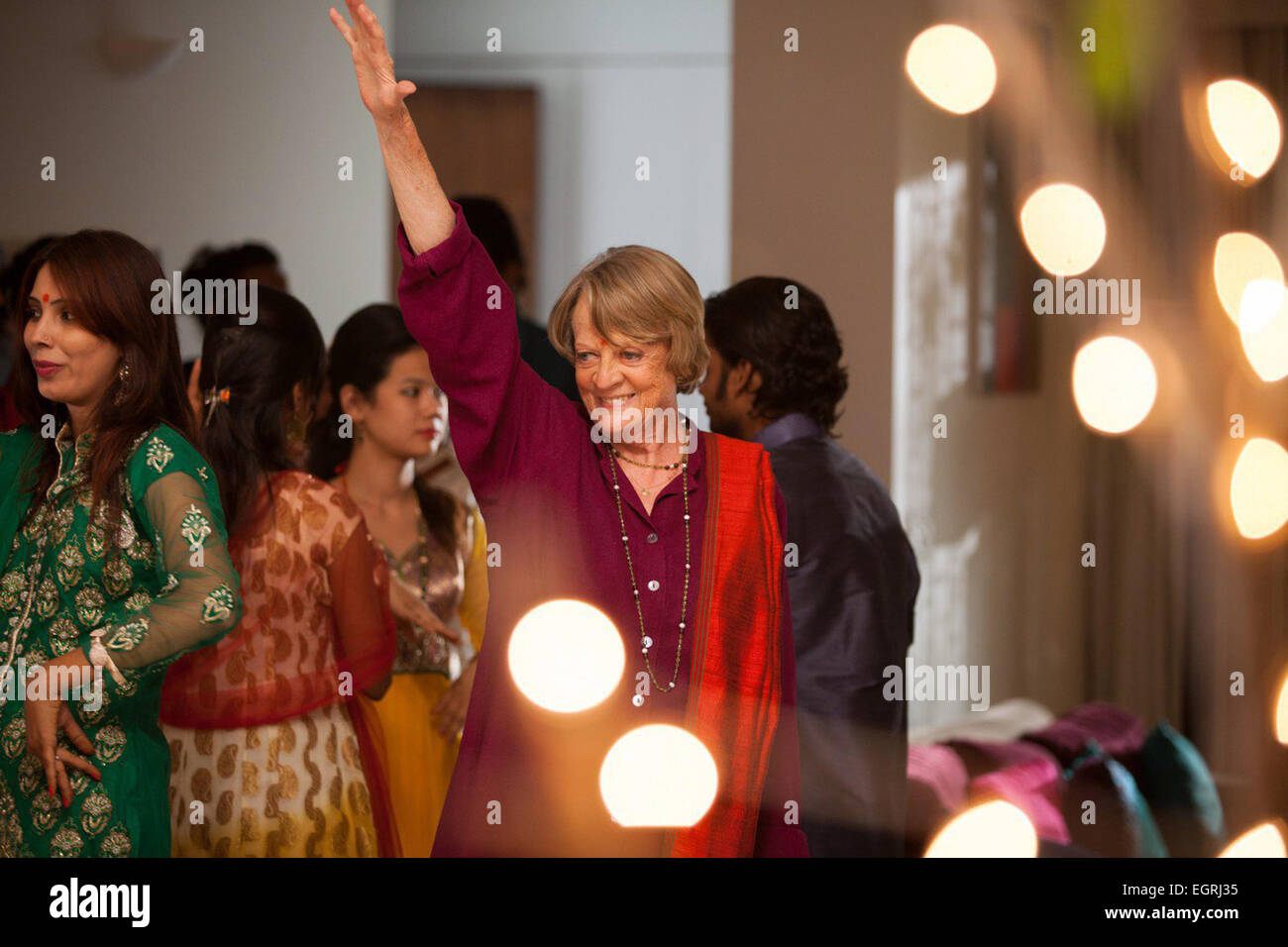 The Second Best Exotic Marigold Hotel is a 2015 British comedy-drama film directed by John Madden and written by Ol Parker. It is the sequel to the 2012 sleeper hit film The Best Exotic Marigold Hotel and features an ensemble cast featuring Judi Dench, Maggie Smith, Bill Nighy, Celia Imrie, Penelope Wilton, Ronald Pickup, Diana Hardcastle, Tamsin Greig, Tena Desae, Dev Patel, Lillete Dubey, David Strathairn and Richard Gere. Stock Photo