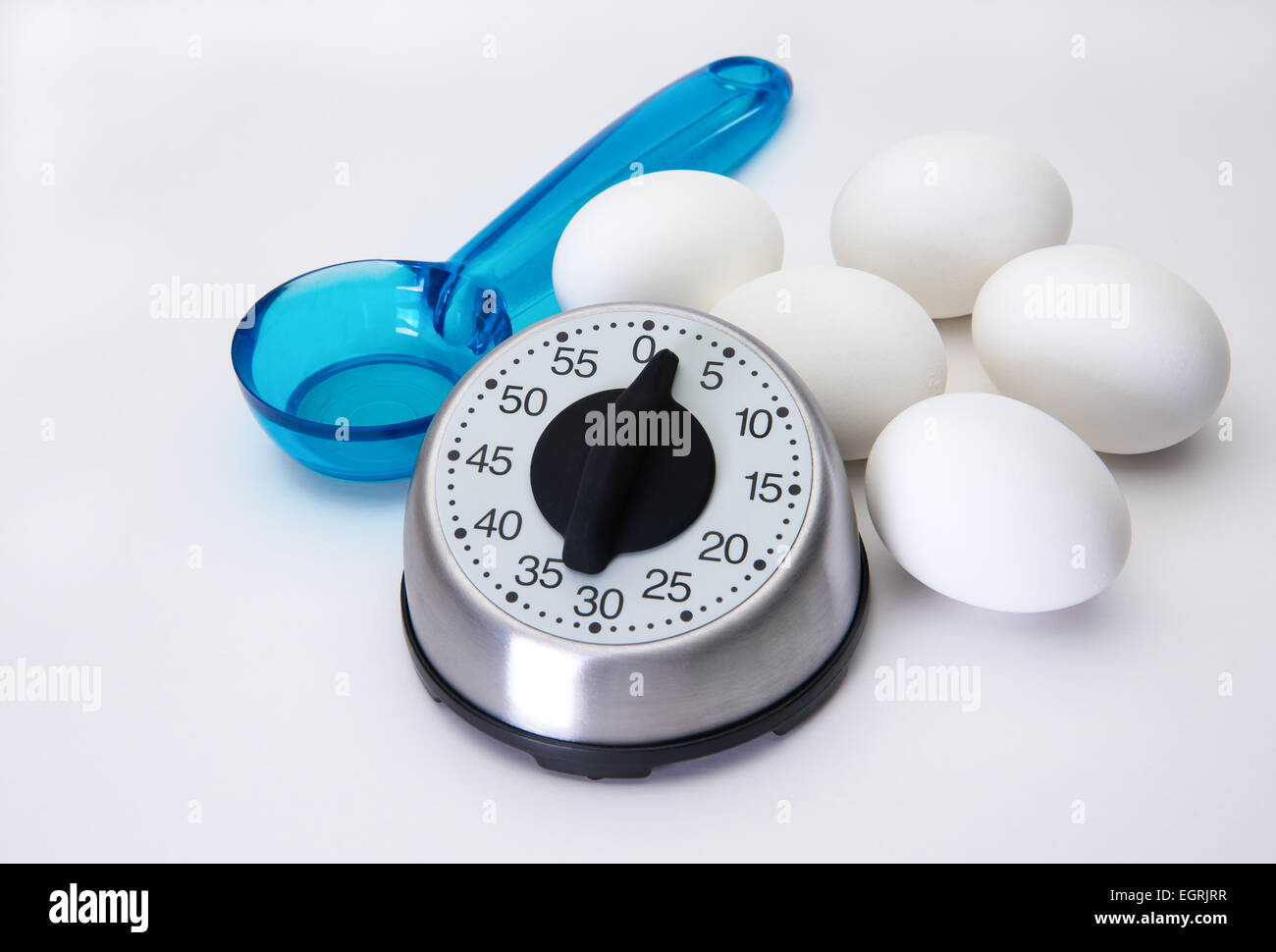 Kitchen egg timer and tools for boiling eggs Stock Photo Alamy