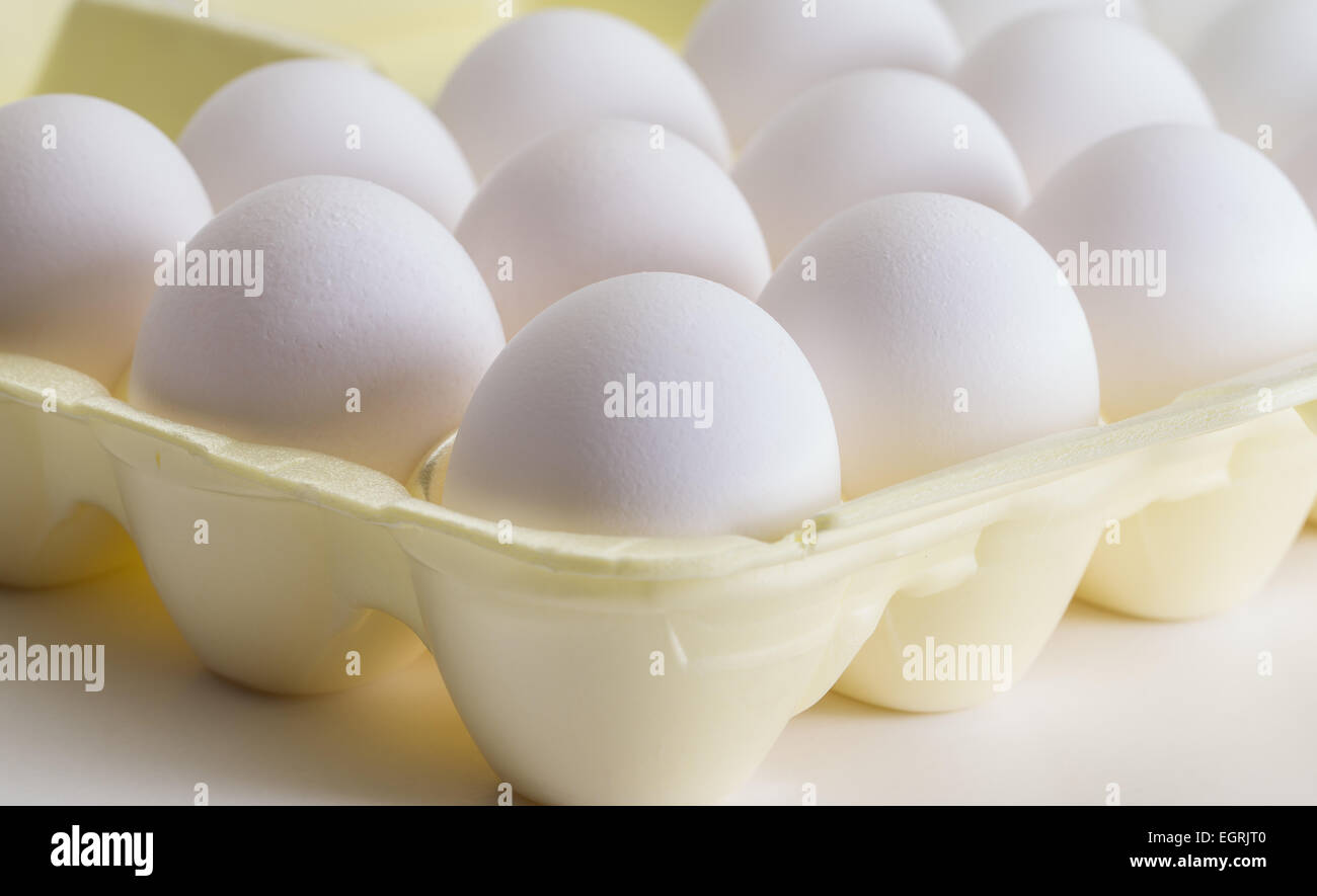 Bakers dozen of eggs for cook in kitchen Stock Photo Alamy