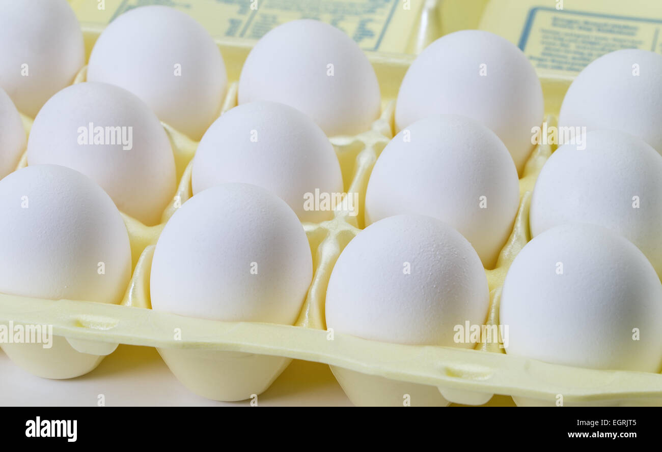 Bakers dozen of eggs for cook in kitchen Stock Photo Alamy