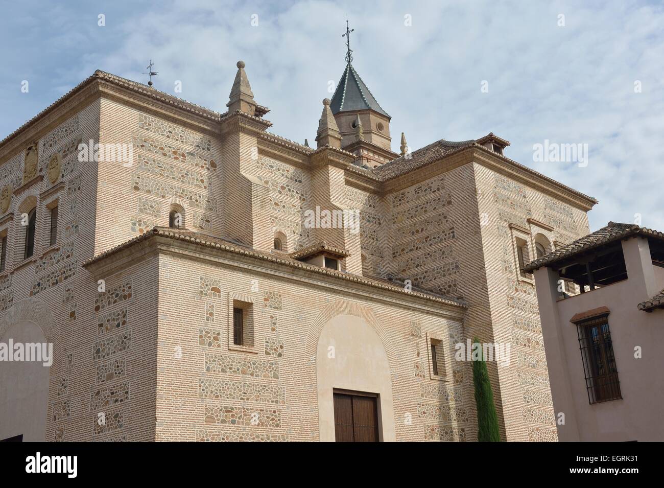 Inglesia de Santa Maria Church The Alhambra Granada Spain Stock Photo ...
