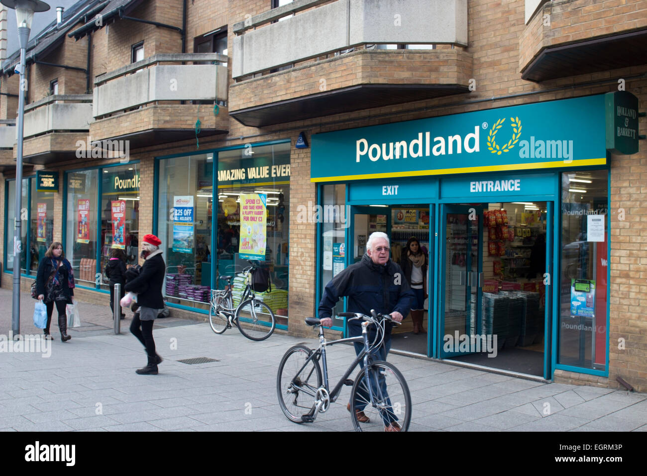 Poundland Shop Fitzroy Street Cambridge Cambridgeshire CB1 1EW Stock