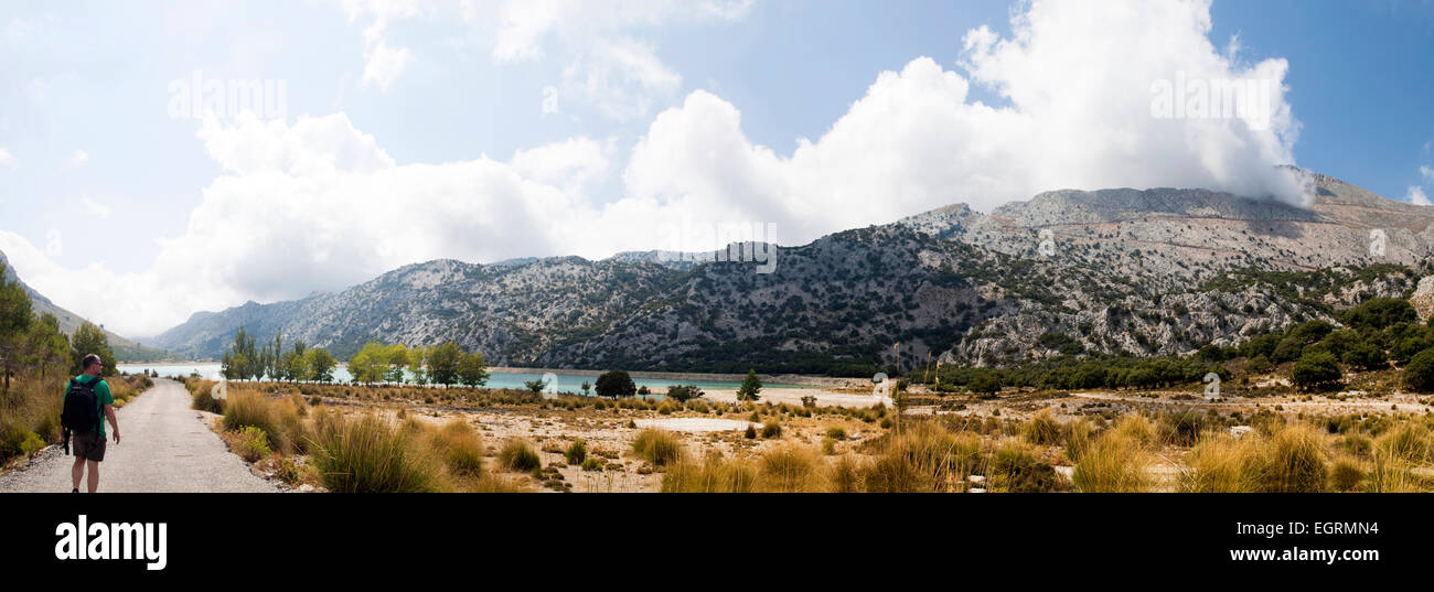 Summer landscape panorama with mountains and clouds Stock Photo - Alamy