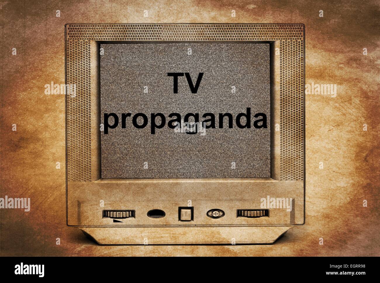 TV propaganda Stock Photo