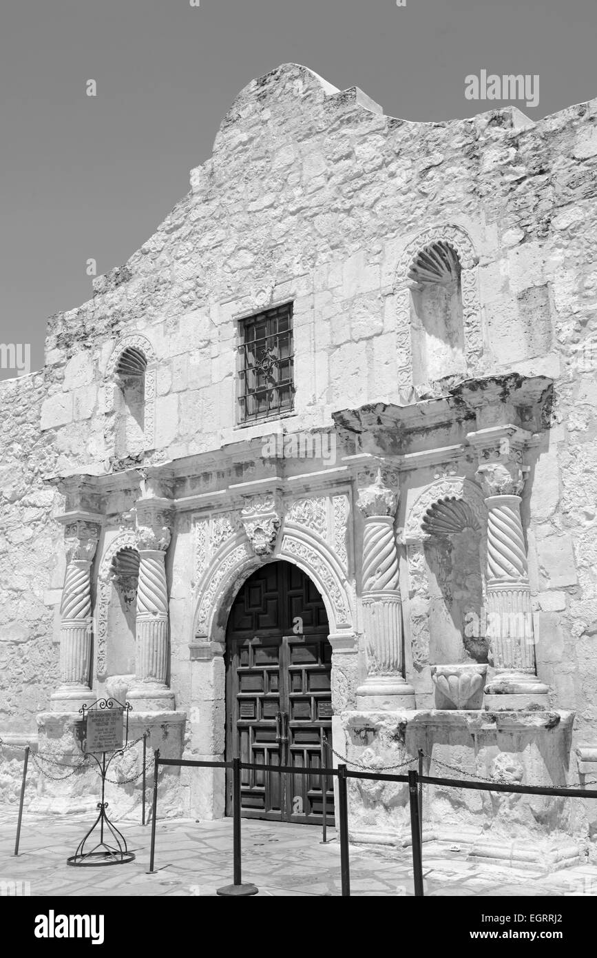 The historic Alamo, San Antonio, Texas, USA Stock Photo