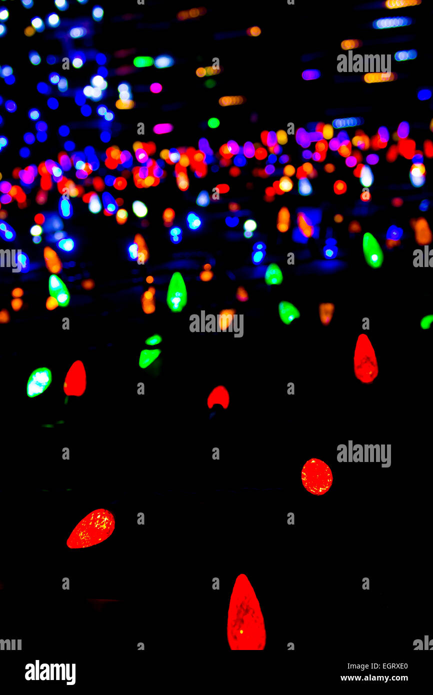 Colourful Bokeh Lights Stock Photo - Alamy