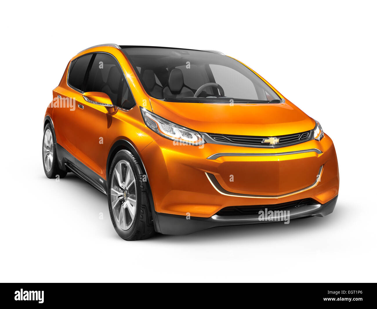 License and prints at MaximImages.com - 2015 Chevrolet Bolt EV concept electric car isolated on white background with clipping path Stock Photo